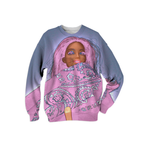 Print All Over Me, PAOM.COM, CUSTOM CLOTHING, PINK$, Cotton Sweatshirt
