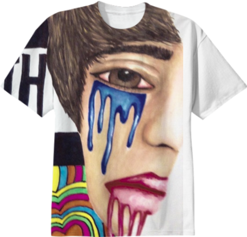 Print All Over Me, PAOM.COM, CUSTOM CLOTHING, TEAR$, Cotton T-shirt